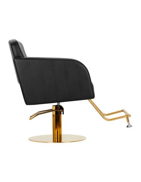 Chaise de coiffure gabbiano turin or noir {attributes}