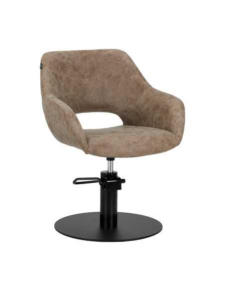 Fauteuil de coiffure marron ancien gabbiano sevilla {attributes}