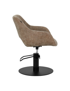Fauteuil de coiffure marron ancien gabbiano sevilla {attributes} 2