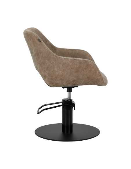 Fauteuil de coiffure marron ancien gabbiano sevilla {attributes}