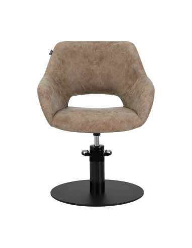 Fauteuil de coiffure marron ancien gabbiano sevilla {attributes}