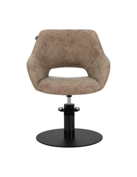 Fauteuil de coiffure marron ancien gabbiano sevilla {attributes}