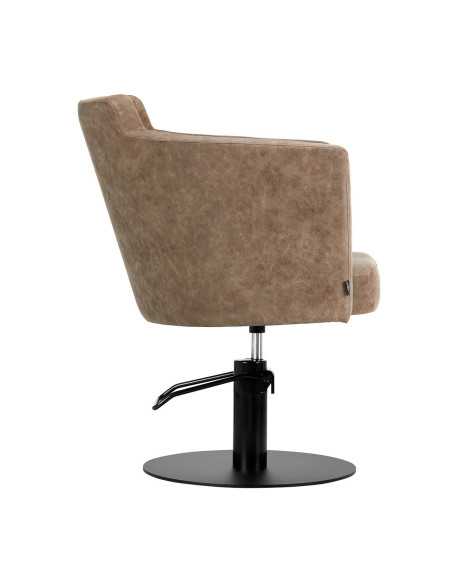 Fauteuil de coiffure marron ancien gabbiano roma {attributes}