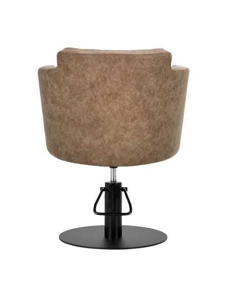 Fauteuil de coiffure marron ancien gabbiano roma {attributes}