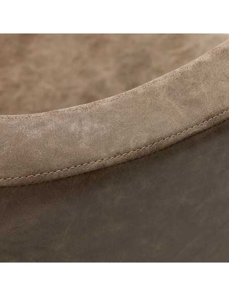 Fauteuil de coiffure marron ancien gabbiano roma {attributes}