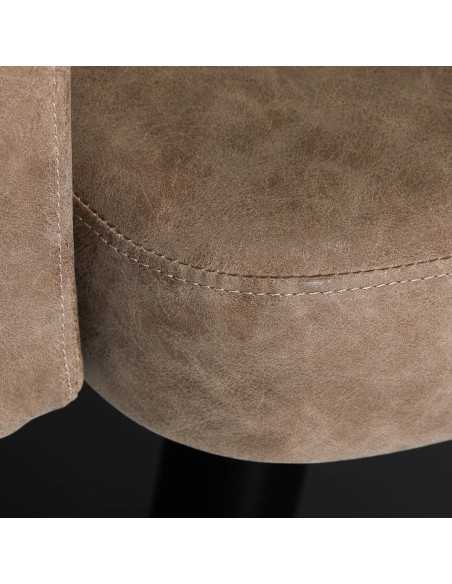 Fauteuil de coiffure marron ancien gabbiano roma {attributes}