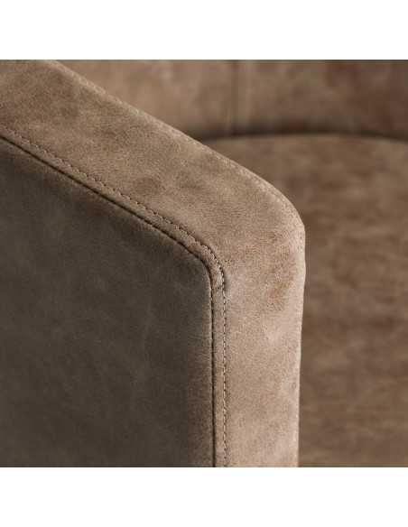 Fauteuil de coiffure marron ancien gabbiano roma {attributes}