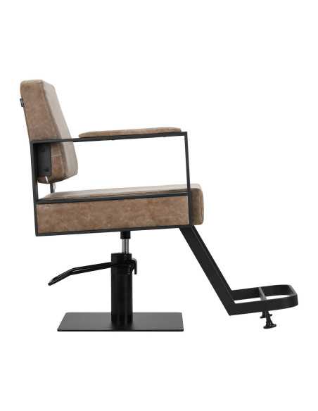 Fauteuil de coiffure marron ancien gabbiano modena {attributes}