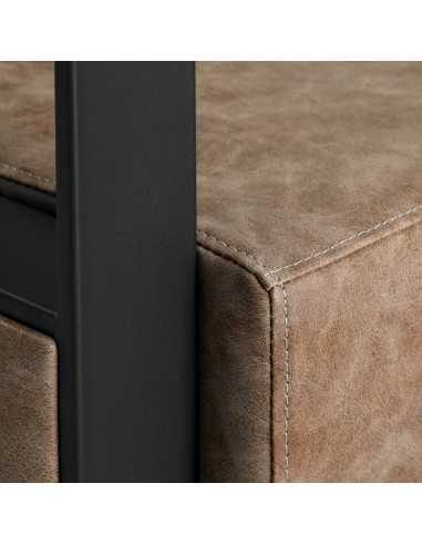 Gabbiano Modena antikbrauner Friseurstuhl {attributes}