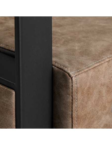 Fauteuil de coiffure marron ancien gabbiano modena {attributes}