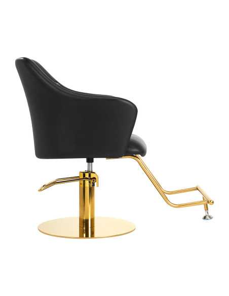 Chaise de coiffure gabbiano marbella or noir {attributes}