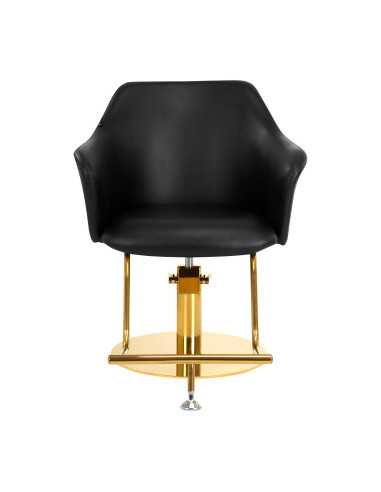 Gabbiano Marbella Gold Black Hairdressing Chair {attributes}