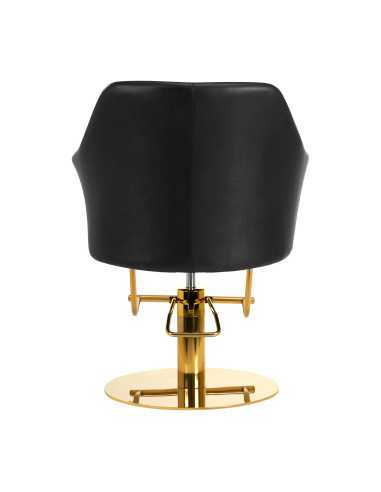 Gabbiano Marbella Gold Black Hairdressing Chair {attributes}
