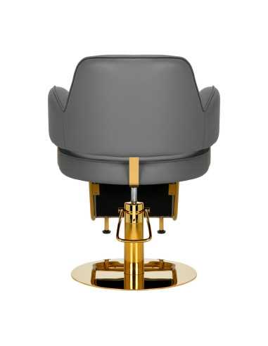 Gabbiano Linz NQ Hairdressing Chair in Gold Grey {attributes}