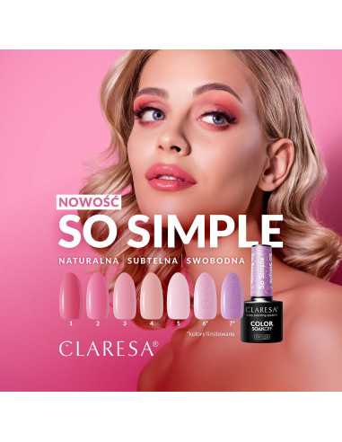 CLARESA Lakier hybrydowy So simple 5- 5g 