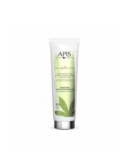 Apis cannabis home care crème régénérante pour les mains à l'huile de chanvre et au beurre de karité 100 ml