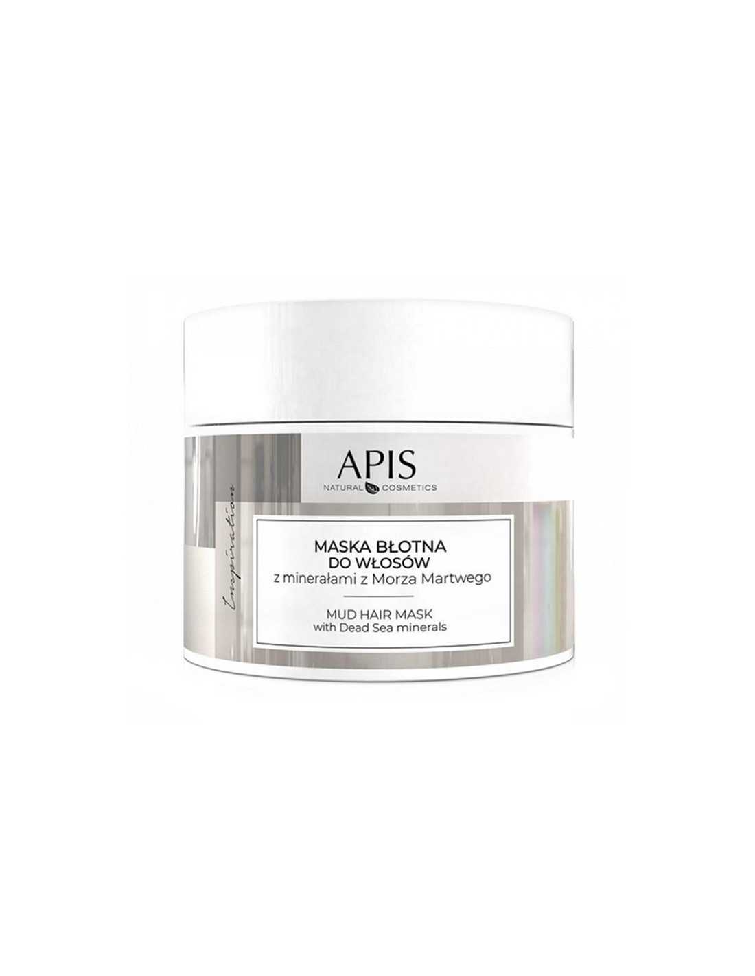 Apis inspiration, maska błotna do włosów z minerałami z morza martwego, 200 ml 