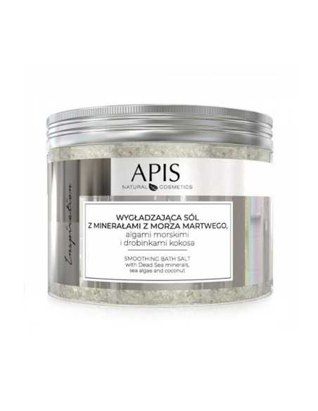 Apis inspiración, sal de baño suavizante con minerales del mar muerto, algas marinas y partículas de coco, 650 g