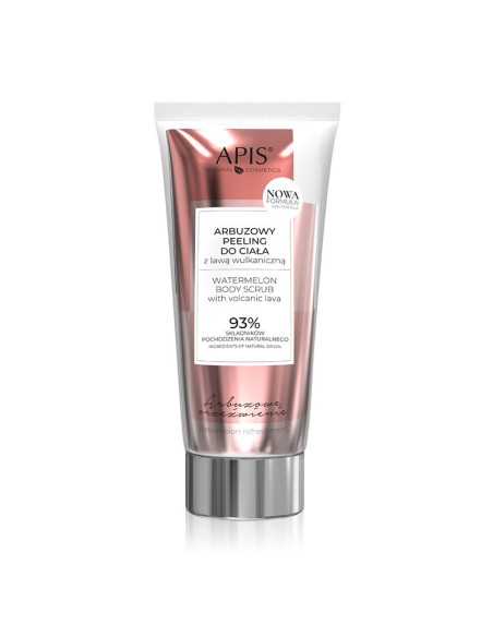 Apis refresco de sandía, exfoliante corporal de sandía con lava volcánica 200 ml