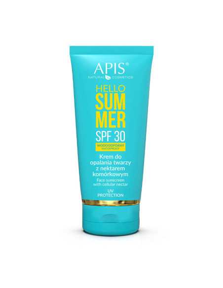 Apis hello summer spf 30, krem do opalania twarzy z nektarem komórkowym 50 ml