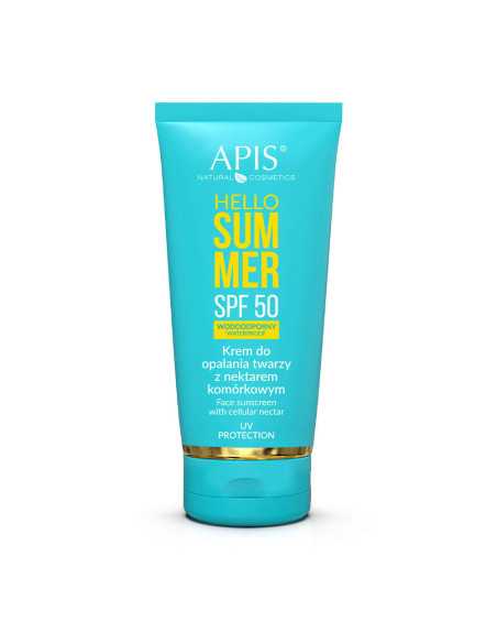 Apis Hallo Sommer SPF 50, Gesichtssonnenschutz mit Zellnektar 50 ml