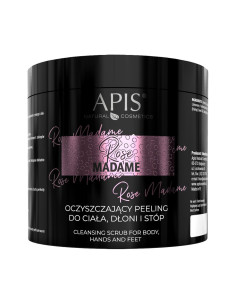 Apis rose madame, oczyszczający peeling do ciała i stóp 700 g 