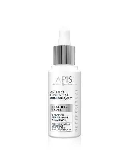 Apis platinum gloss aktywny koncentrat odmładzający z platyną i tripeptydem miedziowym 30 ml 