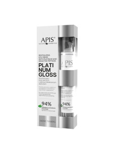 Apis home terapis platinum gloss rewitalizujący krem pod oczy z platyną i bioaktywnymi peptydami 10 ml 