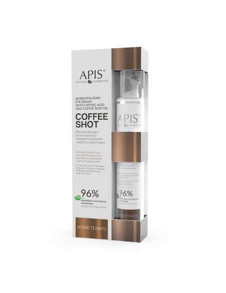 Apis coffee shot home terapis, sérum contour des yeux biorevitalisant à l'acide caféique et à l'huile de graines de café 10 ml