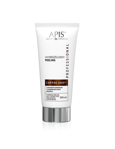 Apis coffee shot hydrożelowy peeling z kwasem kawowym i ziarenkami kawy arabica 200 ml  