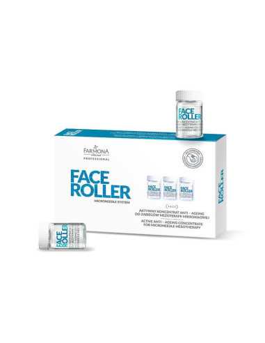 Farmona face roller aktywny koncentrat anti-ageing do zabiegów mezoterapii mikroigłowej 5 x 5 ml 