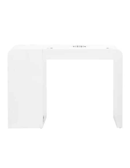 Cosmetic desk 312 with cassette absorber, white, left