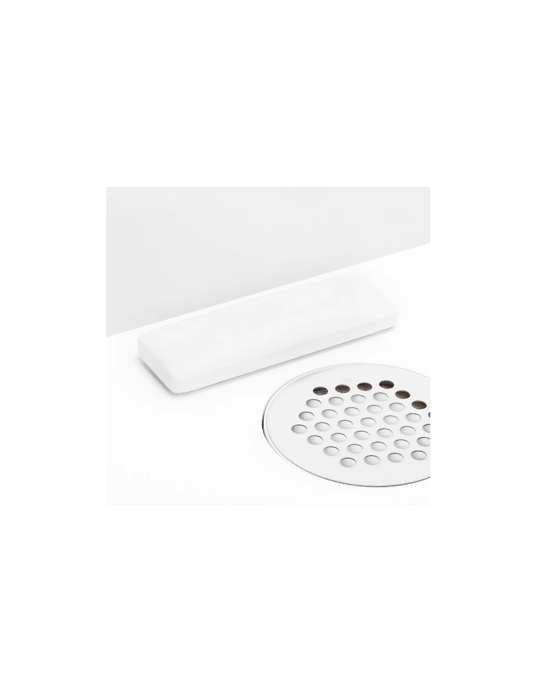 Escritorio cosmético 312 con absorbedor de casete, blanco, izquierda