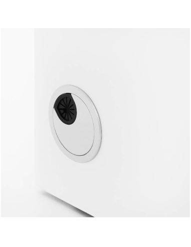 Escritorio cosmético 312 con absorbedor de casete, blanco, izquierda