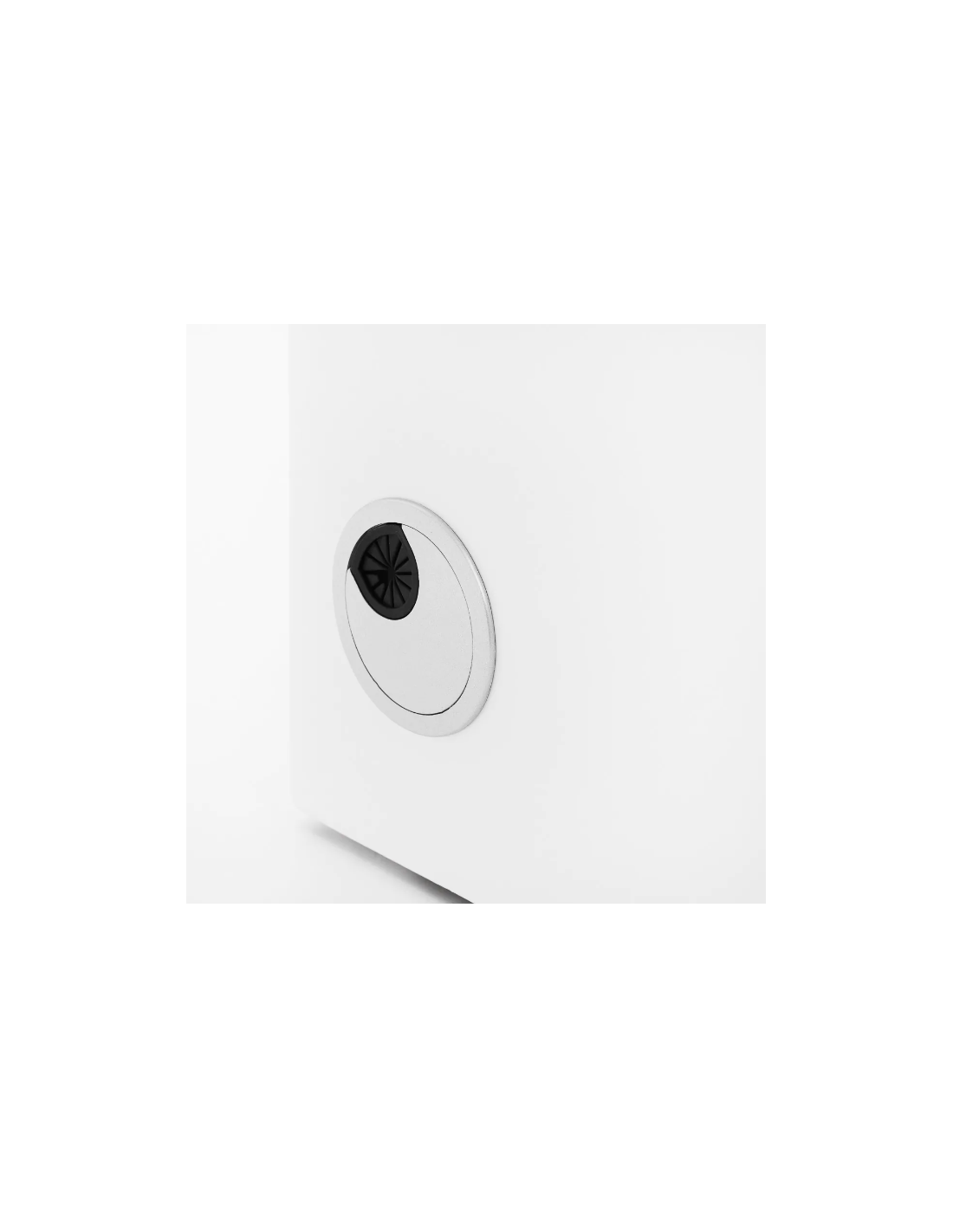 Cosmetisch bureau 312 met cassette-absorber, wit, links