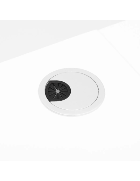 Secretária cosmética 312 com absorvedor de cassetes, branco, esquerdo