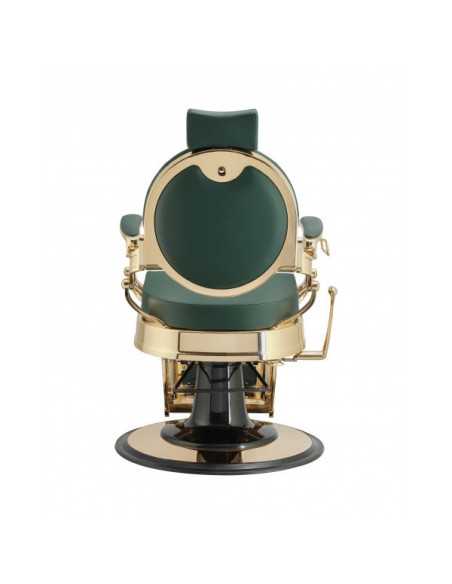 Vintage kappersstoel GOUD GROEN 