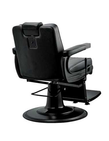 Sillón de barbero Salvatore: clásico y robusto, negro mate