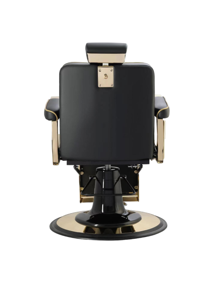 Fauteuil de barbier maximus or noir 
