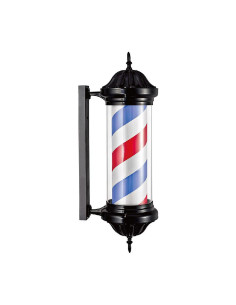 Sinal preto real da barbearia 