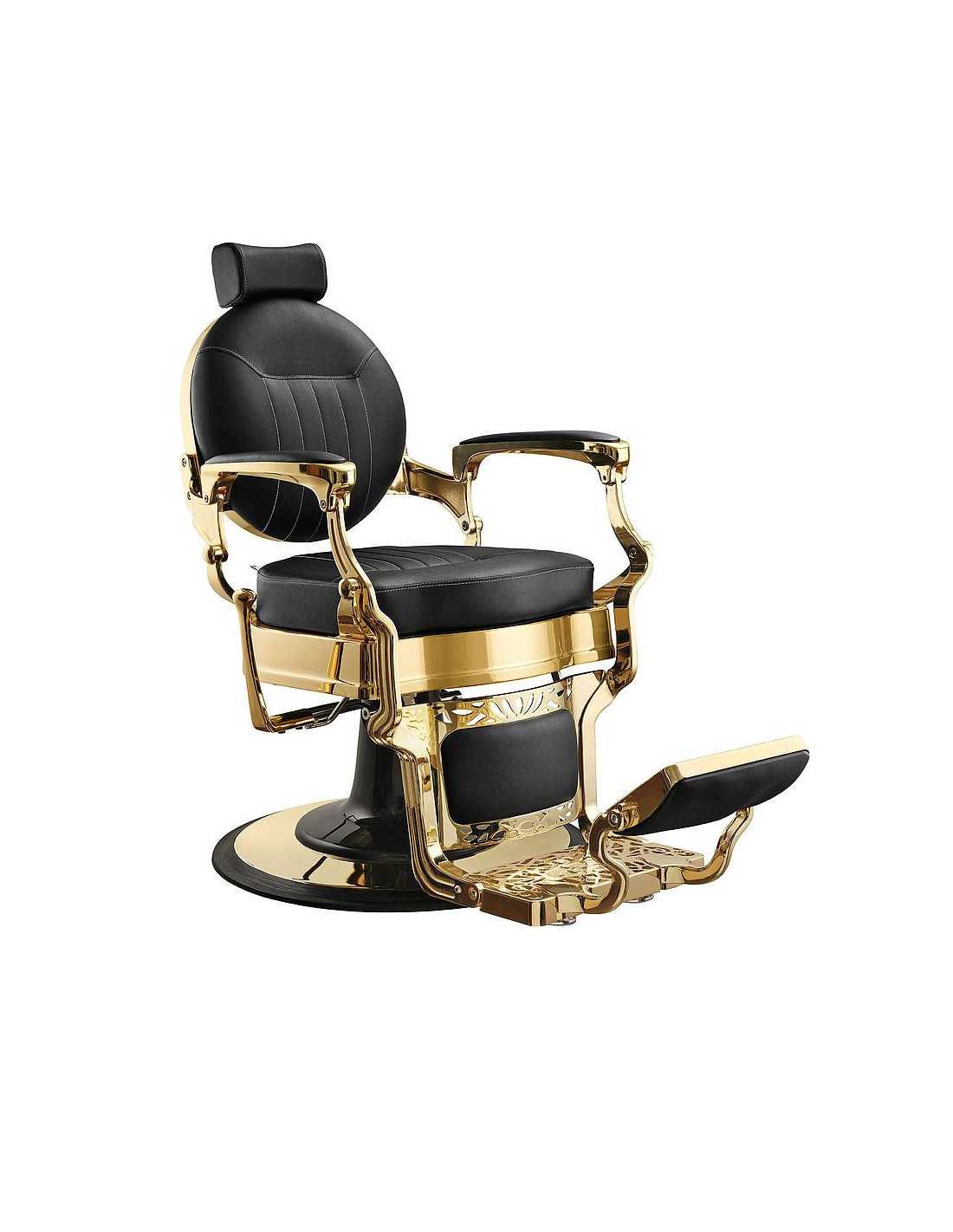 Syracuse Gold Barber Chair – Gouden elegantie en professioneel comfort