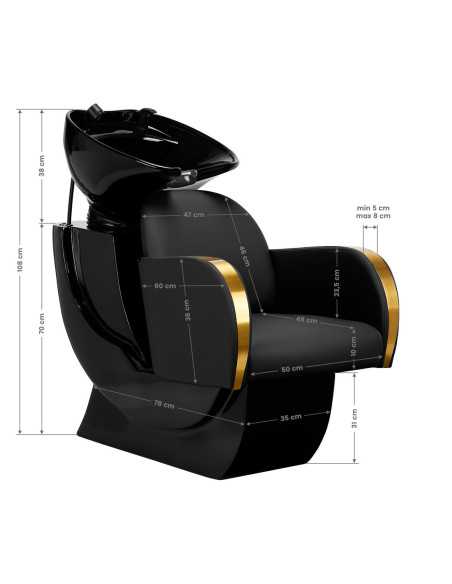Gabbiano hairdressing car wash Malaga gold black 