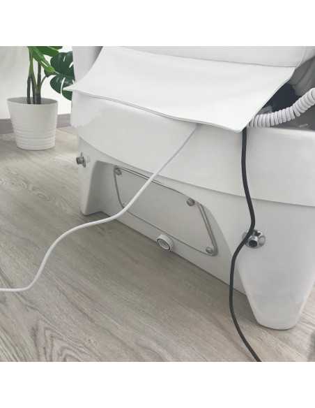 Pedispa weißer Massage- und Pedikürestuhl