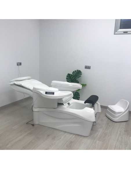 Pedispa weißer Massage- und Pedikürestuhl