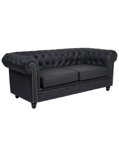 Czarna sofa do poczekalni CF9
