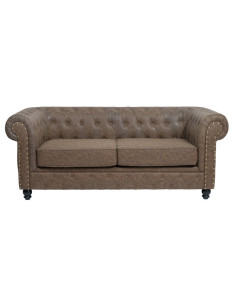 Old Brown CF9 Waiting Room Sofa 2