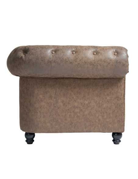 Old Brown CF9 Waiting Room Sofa
