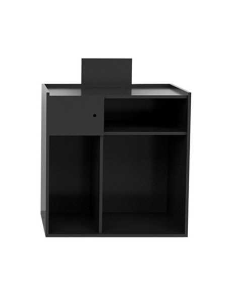 Bureau de réception bois noir-déco en noir