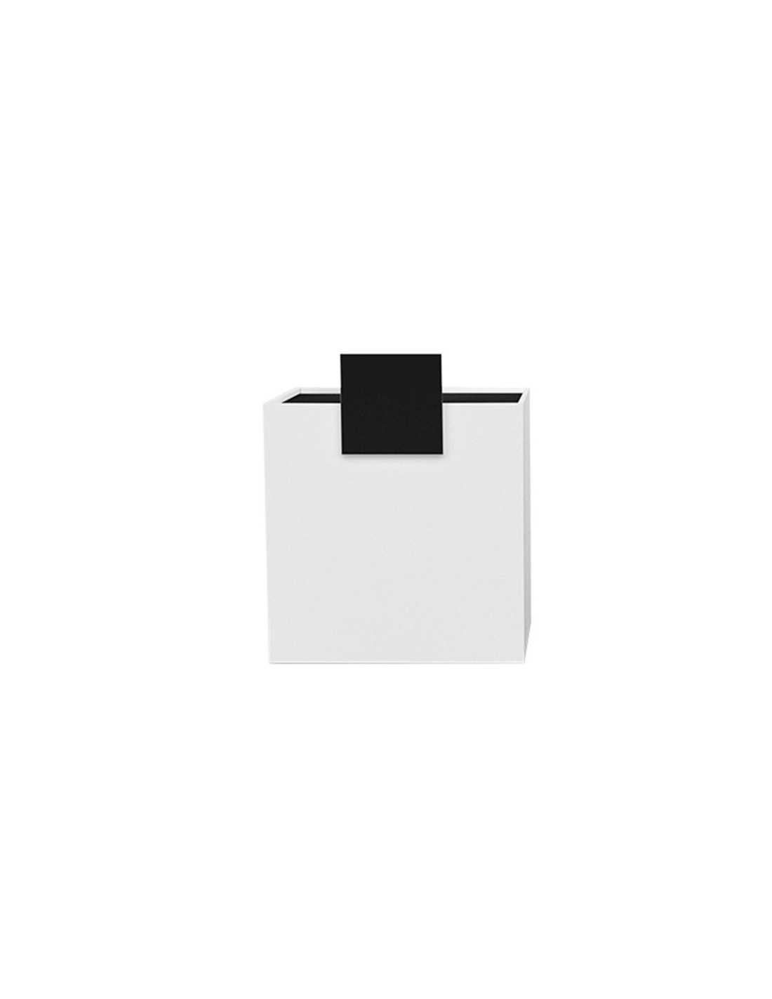 Bureau de réception bois blanc-déco noir
