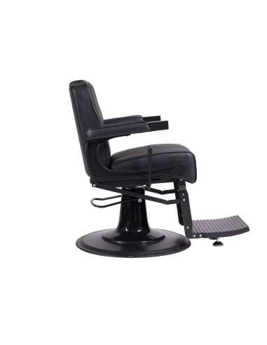 Sillón de barbero Salvatore: clásico y robusto, negro mate